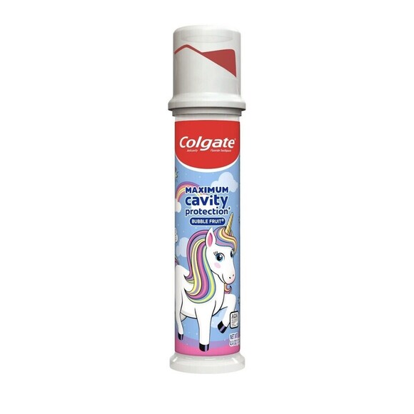 Colgate Kids unicorn Toothpaste bubble fruit Flavor 4.4 oz exp JN25 new - Picture 1 of 6